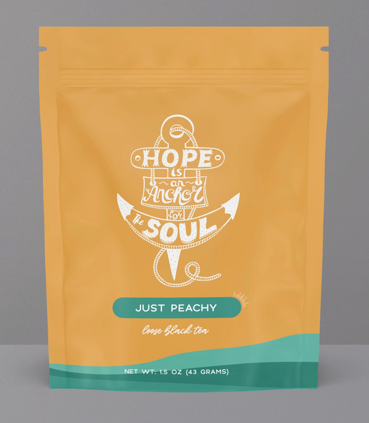 Bible Verse "Hope Is An Anchor" Peach Black Tea