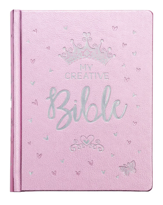 Metallic Pink Faux Leather My Creative Bible for Girls - an ESV Journaling Bible