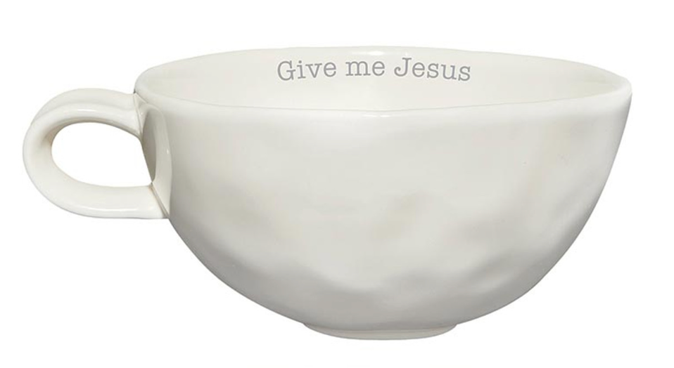 Hand Thrown Mug - Give Me Jesus