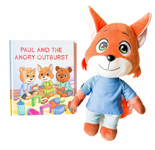 "Paul And The Angry Outburst" Book + Animal Set