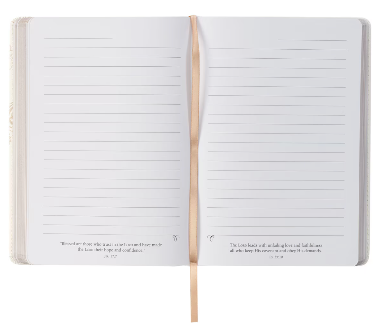 Everything Beautiful White Faux Leather Classic Journal - Ecclesiastes 3:11