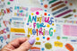 Anxious for Nothing Circle Smiles Vinyl Sticker
