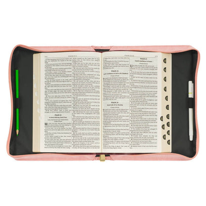 Strength & Dignity Rose Medium Size Bible Cover Prov. 31:25