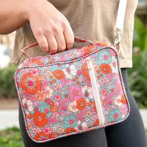 Floral Women's Crossbody Bible Cover