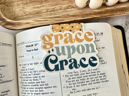 Grace Upon Grace - Magnetic Bookmark (~3.0 x 2.0 in)