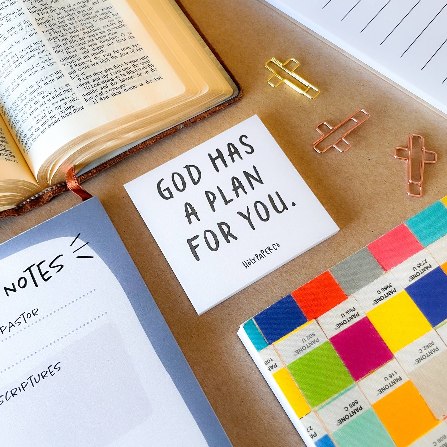 God Has a Plan For You Sticky Note Tracts