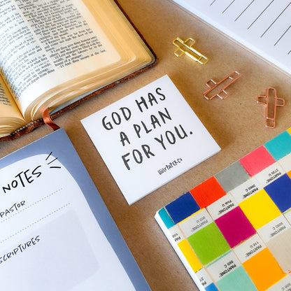 God Has a Plan For You Sticky Note Tracts