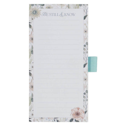 Magnetic Notepad w/pen Be Still Ps. 46:10