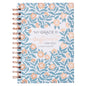 Journal Wirebound White/Teal/Gold My Grace 2 Cor. 12:9