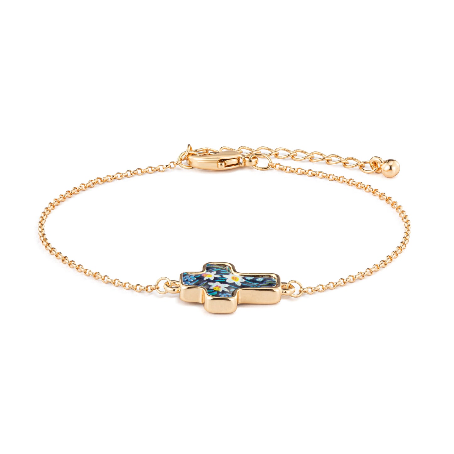 Blessed Artful Cross Bracelet - 6.25in