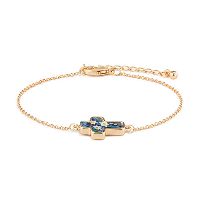 Blessed Artful Cross Bracelet - 6.25in