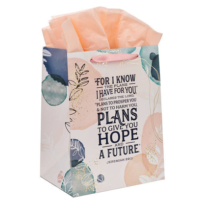 Gift Bag w/ Card LG Portrait Hope & a Future Jer. 29:11