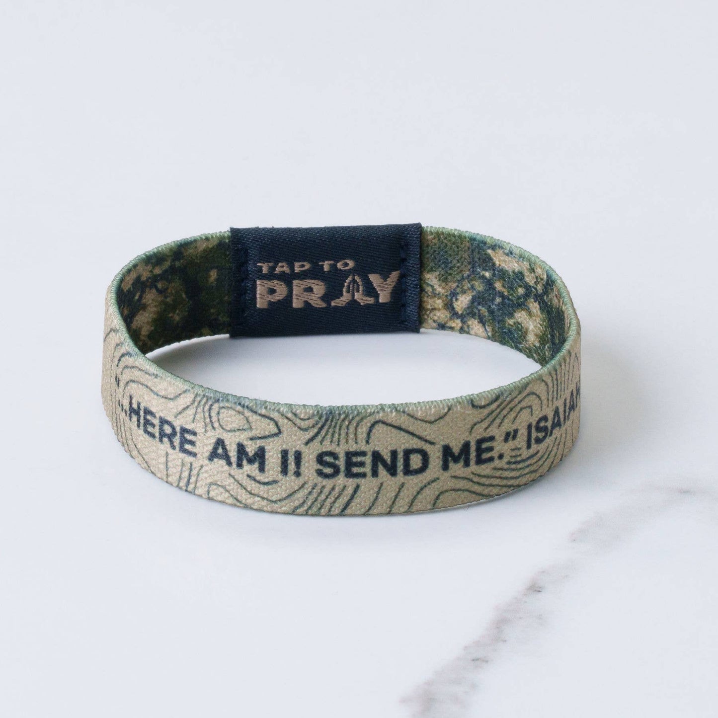 Tap To Pray™ Wristbands - Valor Camo & Isaiah 6:8