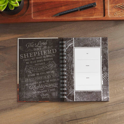 Journal Spiral Brown The Lord Is My Shepherd Ps. 23:1-3