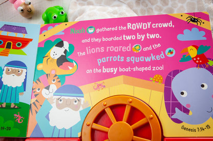 Steer with Me! Noah and the Ark (Book with Button Sounds)