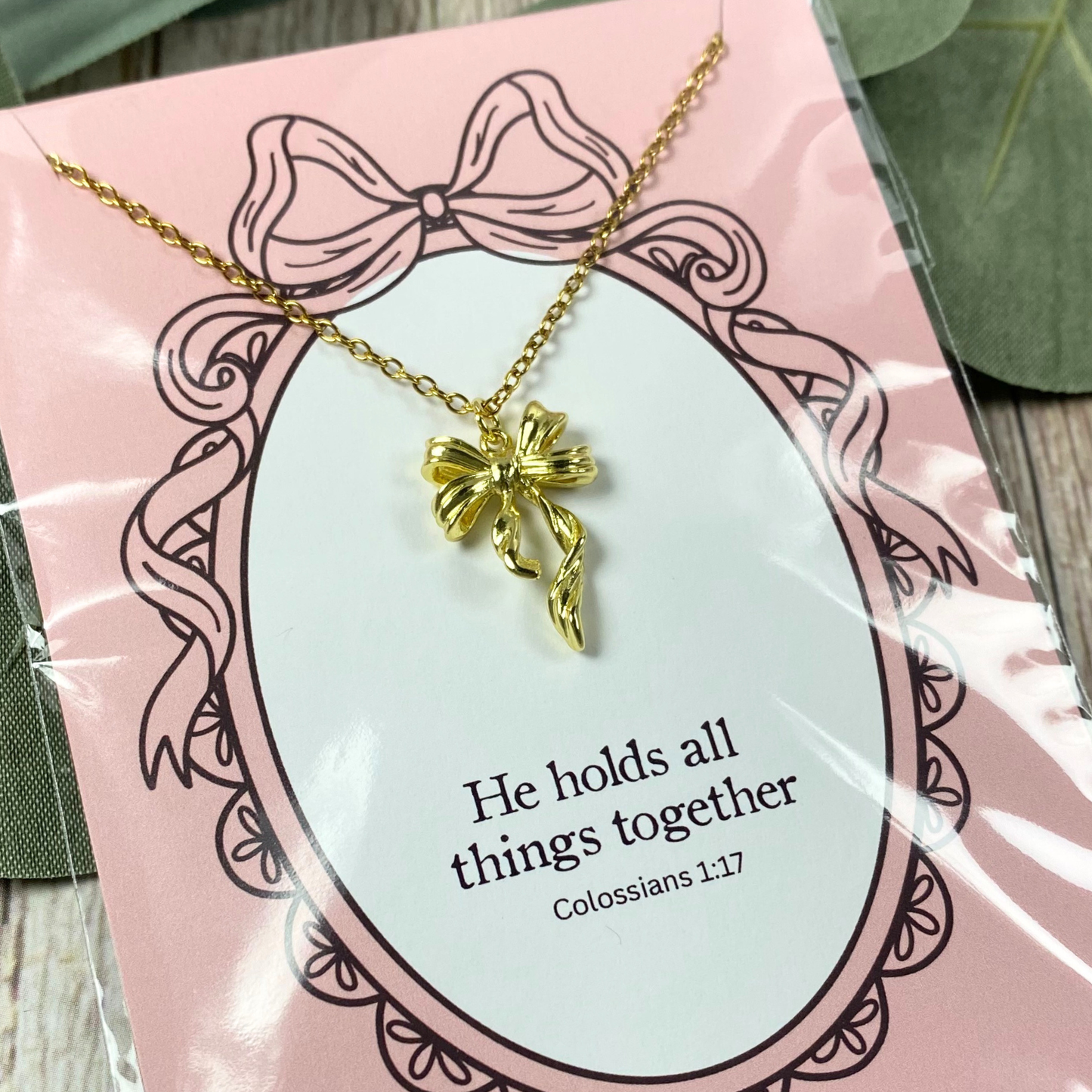 He Holds All Things Together Necklace | Christian Jewelry