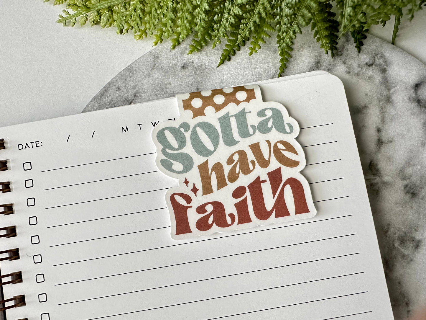 Gotta Have Faith - Magnetic Bookmark (~3.0 x 2.0 in)