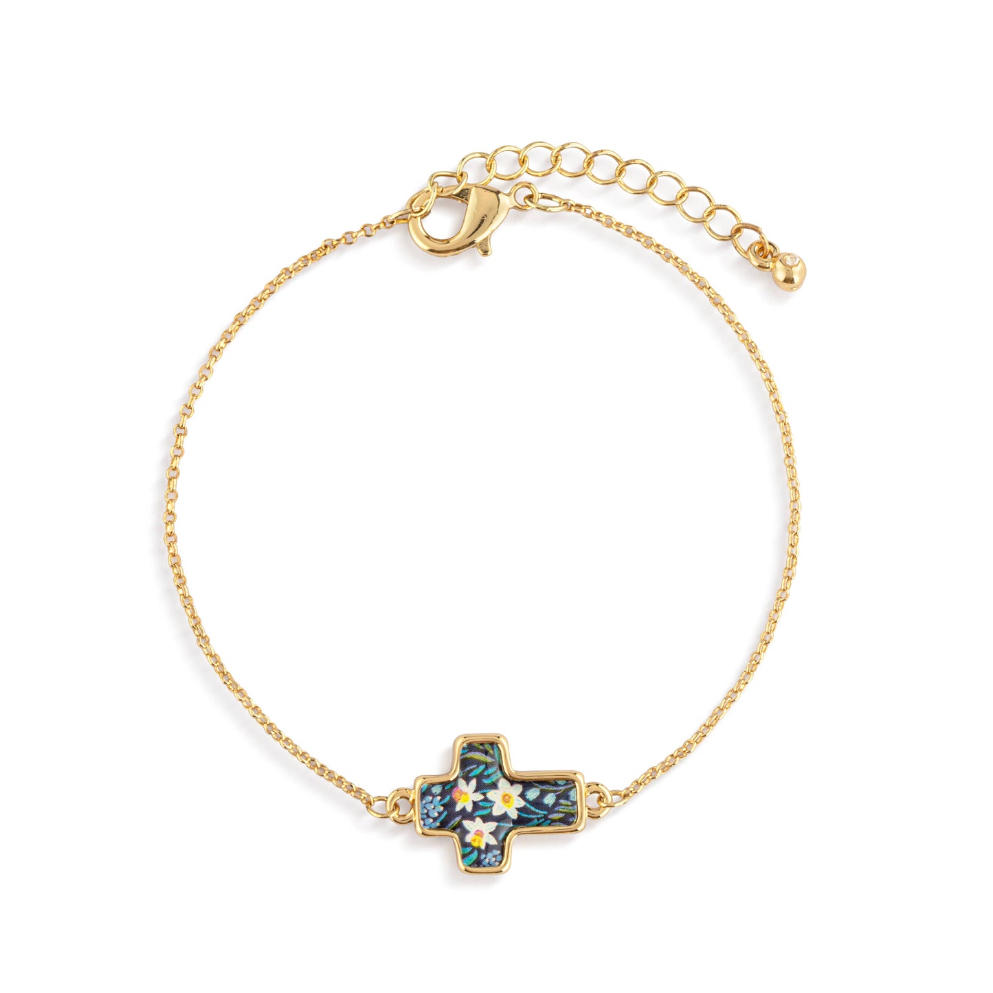 Blessed Artful Cross Bracelet - 6.25in