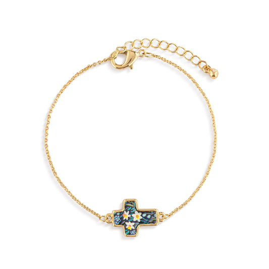 Blessed Artful Cross Bracelet - 6.25in