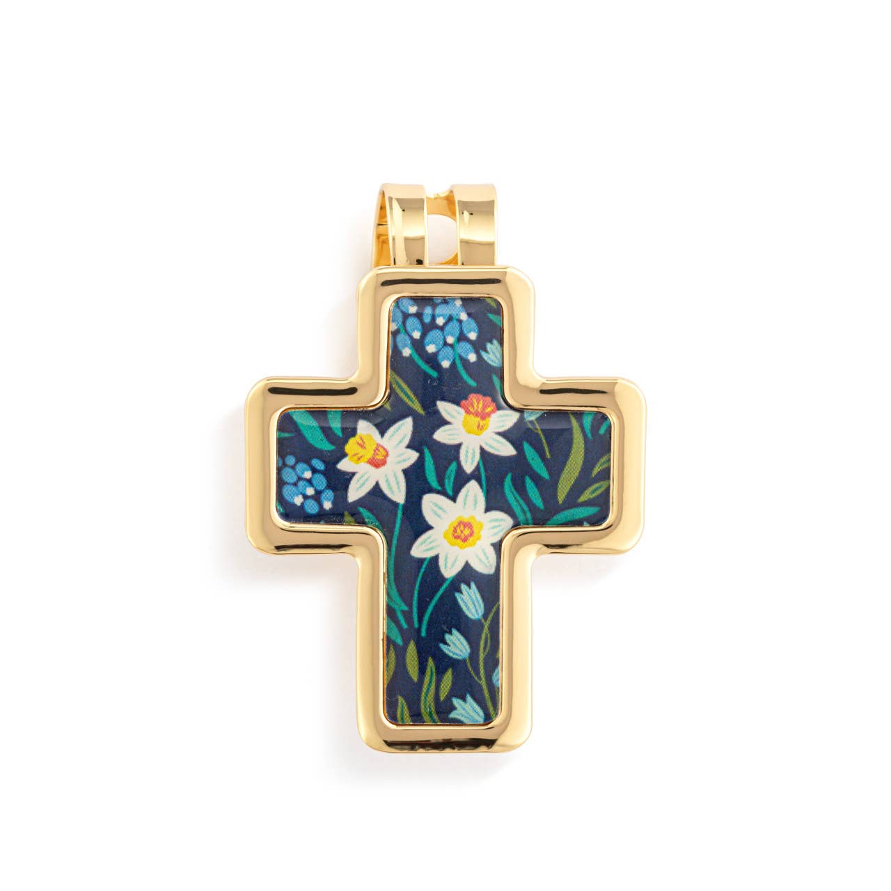 Artful Cross Blessed Visor Clip - 39x48mm
