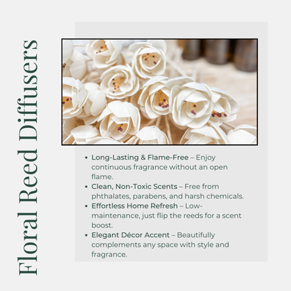 Harvest Home Floral Reed Diffuser | Long-Lasting Scent