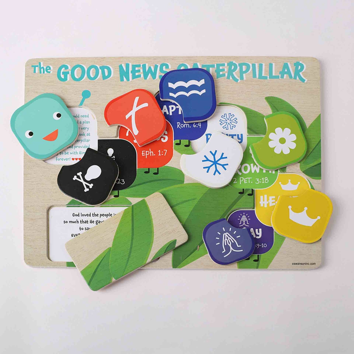 Wooden Puzzle - Chunky Pieces - Good News Caterpillar