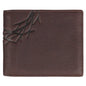 Wallet Leather Brown Crown of Thorns/Amazing Grace