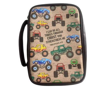 White Dove Bible Case I Can Do All Things Trucks Lg