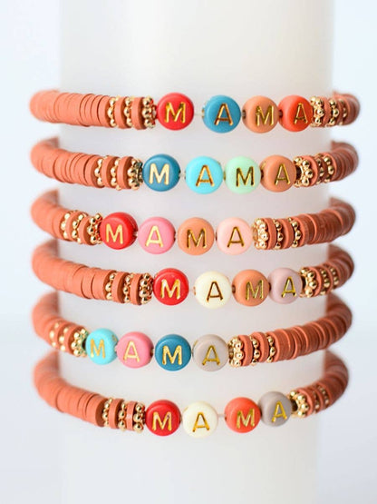 MAMA Bracelet – Mothers Gift, Beaded Stretch Jewelry, Mom