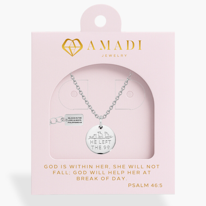 'He Left The 99' Necklace in Gold, Silver & Rose Gold