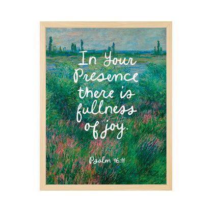 Faith Collection Wall Art In Your Presence 11x14