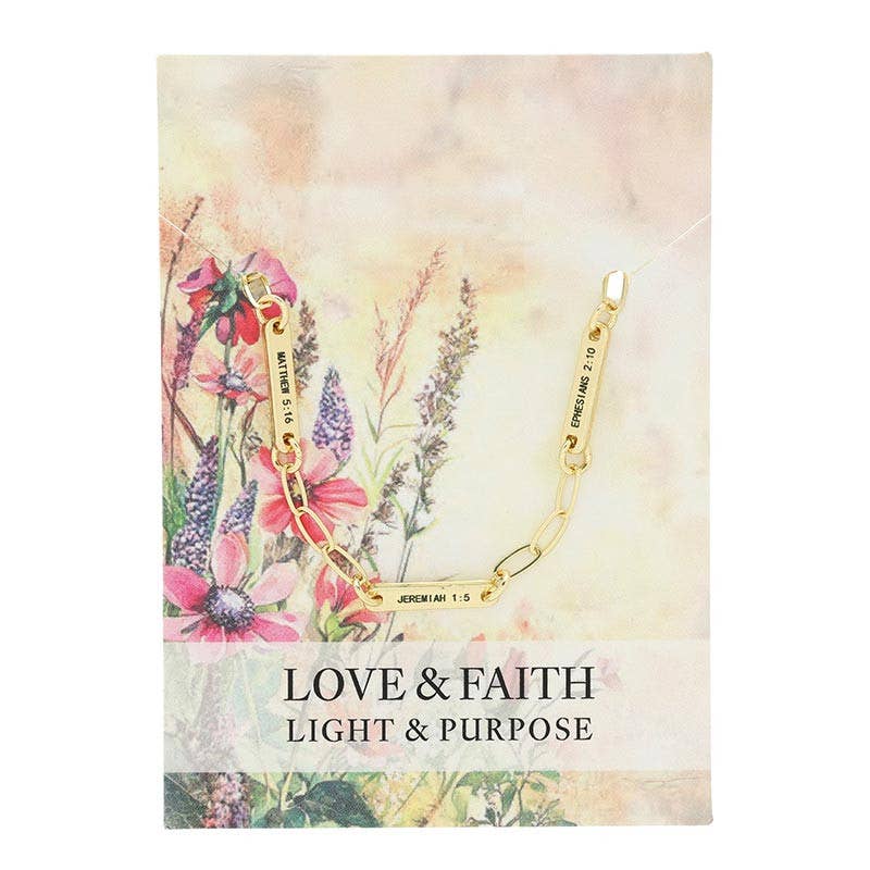 Reference Bracelet Display - Love & Faith