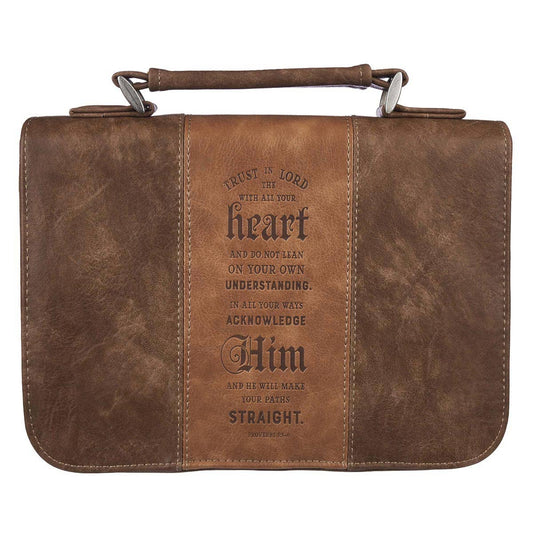 Bible Cover Classic Two-tone Trust In The Lord Prov. 3:5-6