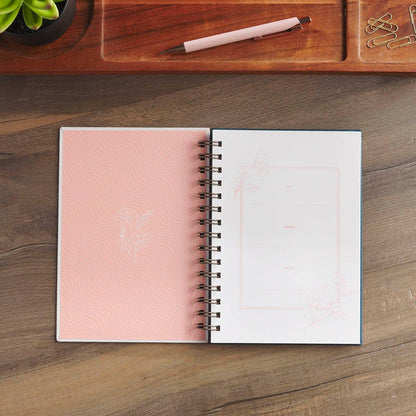 Journal Spiral Pink Blue Follow Jesus