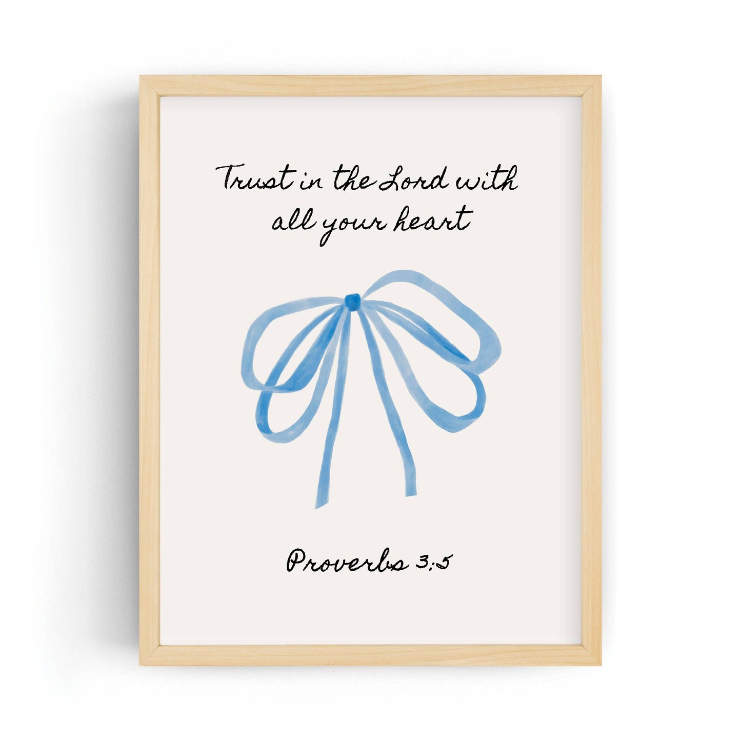 Faith Collection Wall Art Trust In The Lord With All Your He