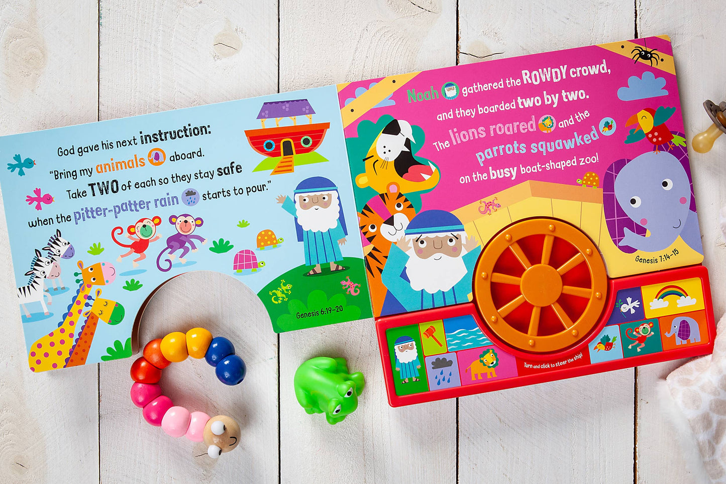 Steer with Me! Noah and the Ark (Book with Button Sounds)