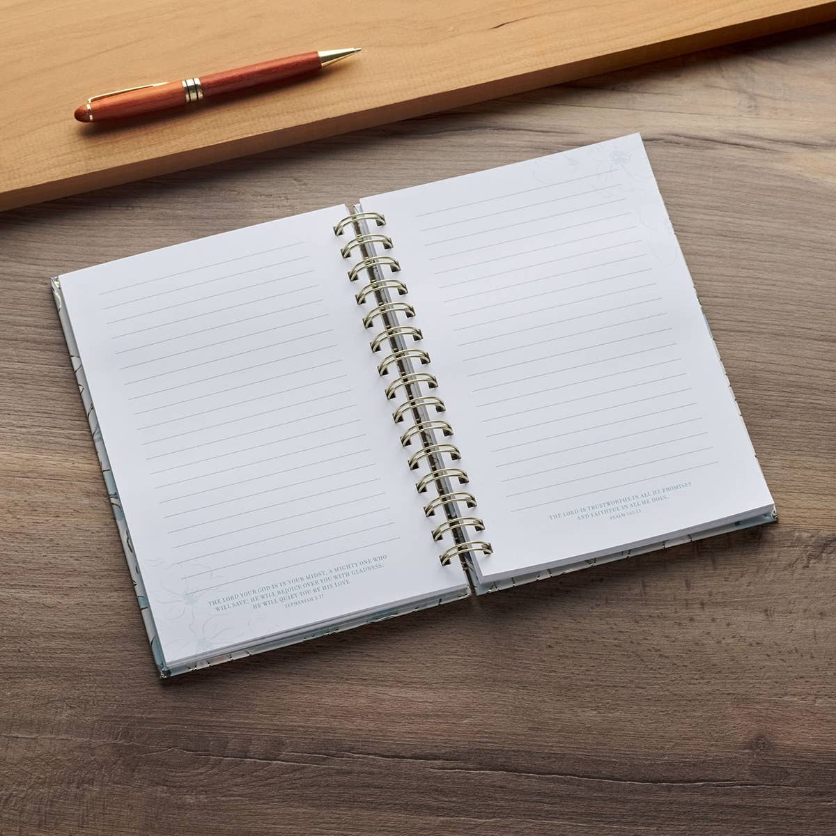 Journal Wirebound Floral Commit to the Lord Prov. 16:3