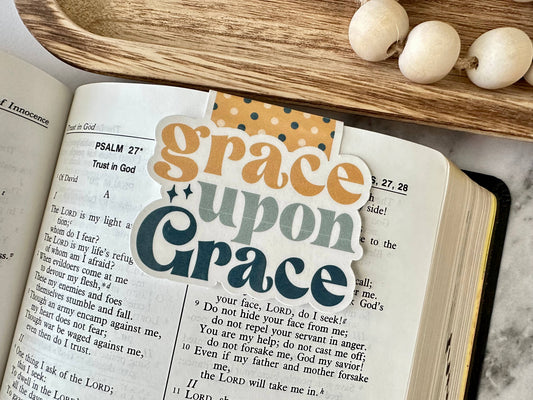 Grace Upon Grace - Magnetic Bookmark (~3.0 x 2.0 in)
