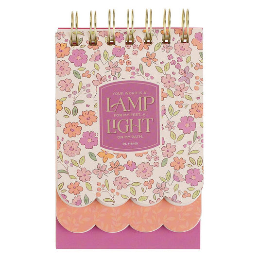 Spiral Notepad SM Pink Your Word Is A Lamp Ps 119:105