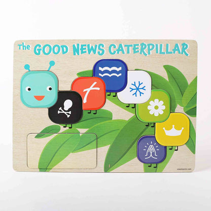 Wooden Puzzle - Chunky Pieces - Good News Caterpillar