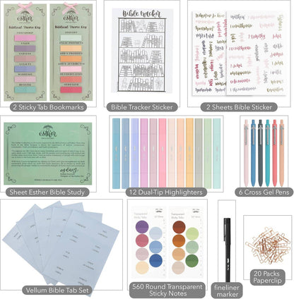 Esther Bible Journaling Kit With Bible Tracking Sticker