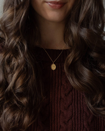 Beaded Chain Cross Necklace