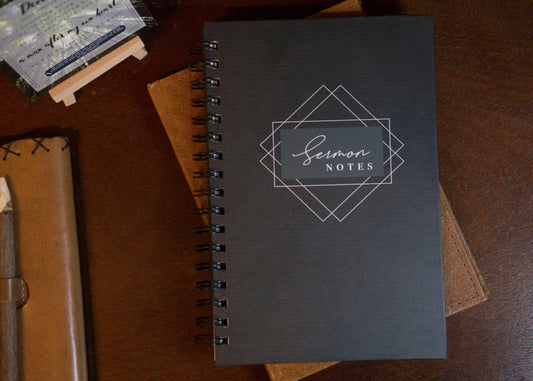 Men's Sermon Notes Journal (Black)