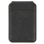 Phone Wallet Magnetic Black Cross