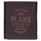 Wallet Leather Black I Know the Plans Jer. 29:11