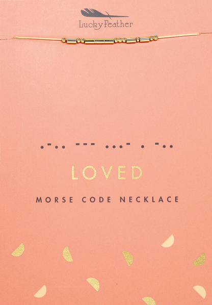 Morse Code Necklace