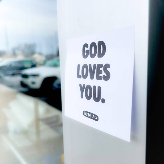 God Loves You Sticky Note Tracts