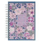 Journal Spiral  Purple Floral Trust In The Lord Prov. 3:5