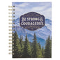 Journal Wirebound Trees Be Strong & Courageous Josh. 1:9