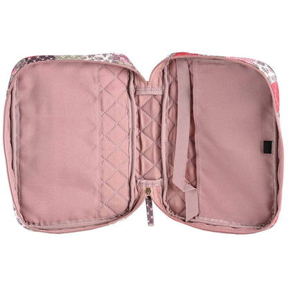 White Dove Bible Case Quilted Patchwork Brown XLarge